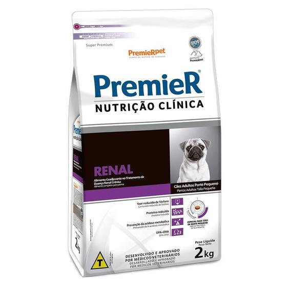 Imagem de Ração Premier Nutrição Clínica Renal para Cães Adultos Porte Pequeno - 2 Kg