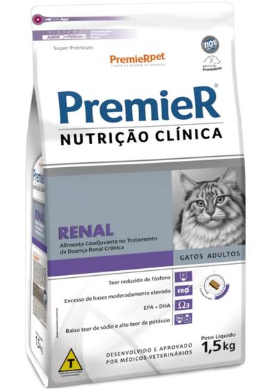 Imagem de Ração Premier Nutrição Clinica Renal para Gatos 1,5 kg - PremierPet