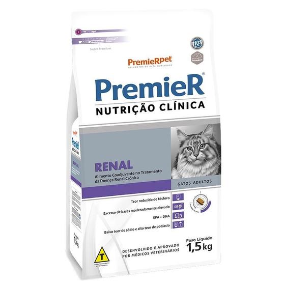 Imagem de Ração Premier Nutrição Clínica Renal para Gatos - 1,5 Kg