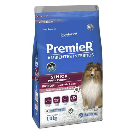 Imagem de Ração Premier Pet Ambientes Internos Cães Sênior - 1 Kg