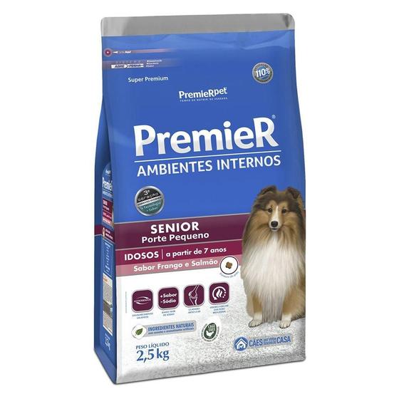 Imagem de Ração Premier Pet Ambientes Internos Cães Sênior - 2,5 Kg