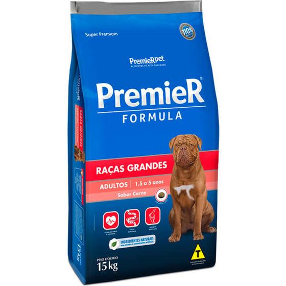 Ração Premier Pet Formula Carne Cães Adultos Raças Grandes 15Kg é boa?