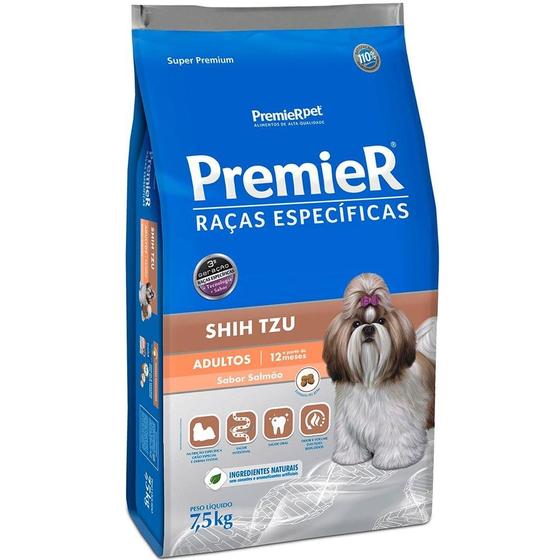 Imagem de Ração Premier Pet Raças Específicas Salmão Shih Tzu Adulto - 7,5 Kg