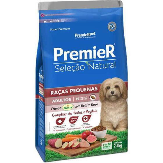 Ração Premier Pet Seleção Natural Cães Adultos Raças Pequenas Frango Korin com Batata Doce -1kg Menor preço em Ração Premier Pet Seleção Natural Cães Adultos Raças Pequenas Frango Korin com Batata Doce -1kg