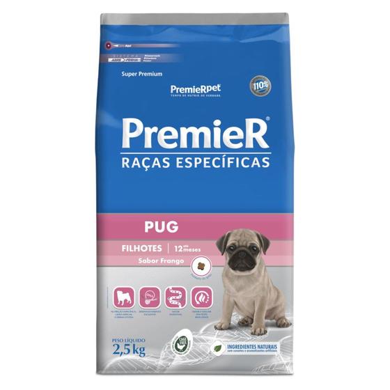 Imagem de Racao premier racas especificas caes adultos pug 2,5 kg