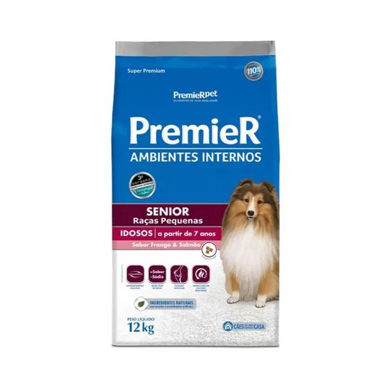 Imagem de Ração Premier Sênior Cães Idosos Sabor Frango E Salmão 12Kg
