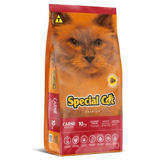 Imagem de Ração Premium Carne para Gatos Adultos Special Cat