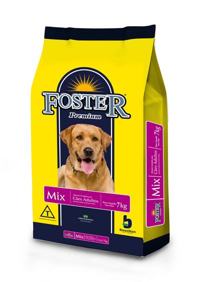 Ração premium foster mix adulto 7kg - pet foods Menor preço em Ração premium foster mix adulto 7kg - pet foods