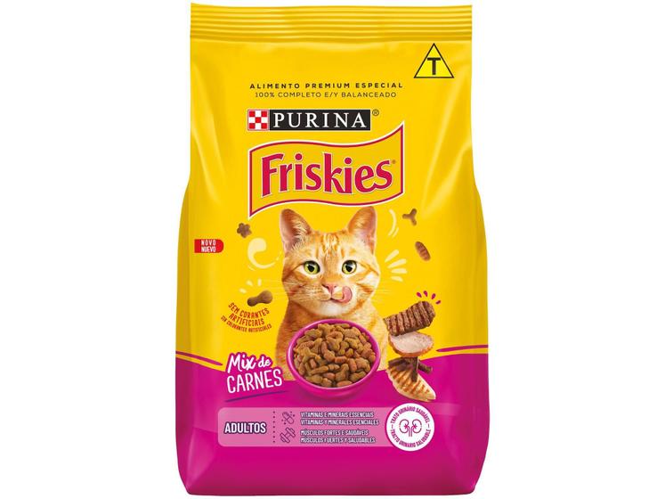 Imagem de Ração Premium para Gato Friskies - Mix de Carnes Adulto 500g