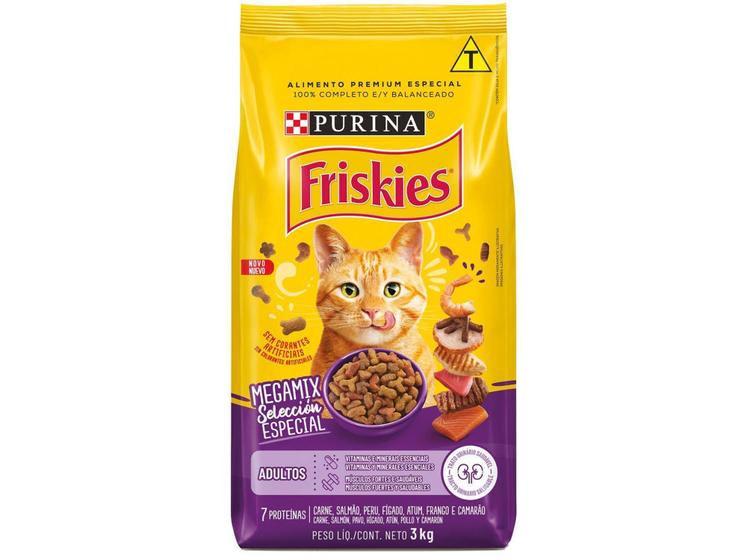 Imagem de Ração Premium para Gato Purina Friskies - Megamix Adulto 3kg