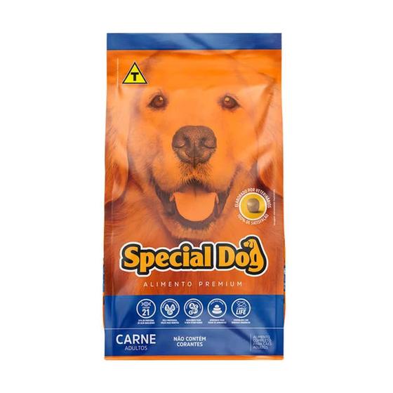 Imagem de Ração Premium Special Dog para Cães Adultos Sabor Carne 10,1Kg