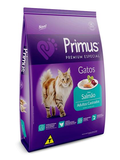 Imagem de Ração Primus gato castrado sabor salmão 10.1 kg