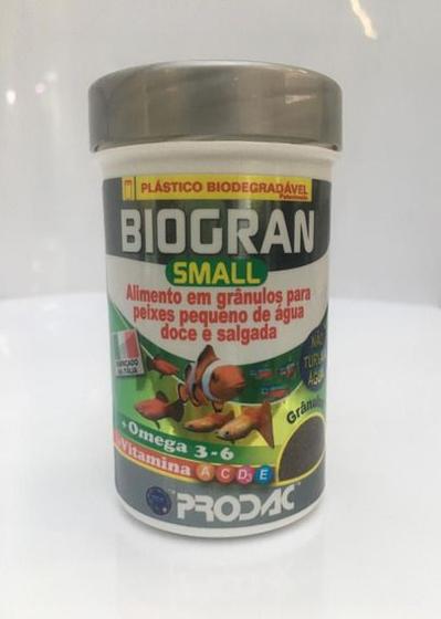 Imagem de Ração PRODAC BIOGRAN SMALL 20G peixes de água doce e salgada