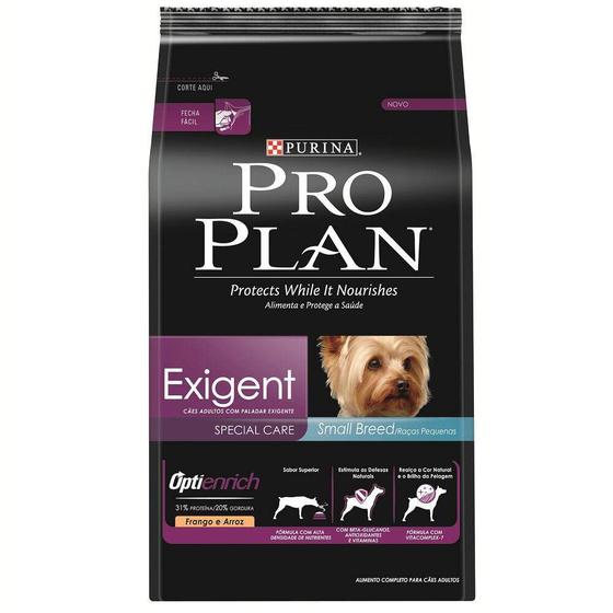 Imagem de Ração Proplan Exigent Cães Raças Pequenas Frango e Arroz 1kg - 1 unidade