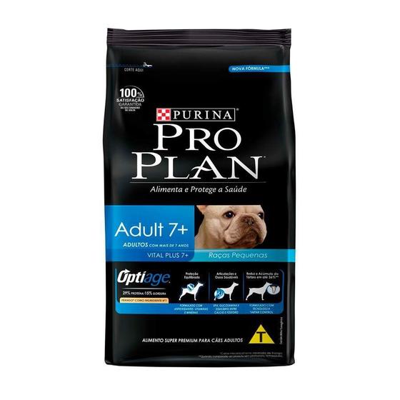 Imagem de Ração ProPlan Raças Pequenas 7+ Sabor Frango e Arroz - 7.5kg