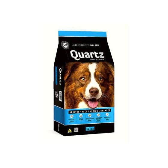 Ração Quartz 15Kg - Cães Adultos Sabor Bacon Menor preço em Ração Quartz 15Kg - Cães Adultos Sabor Bacon