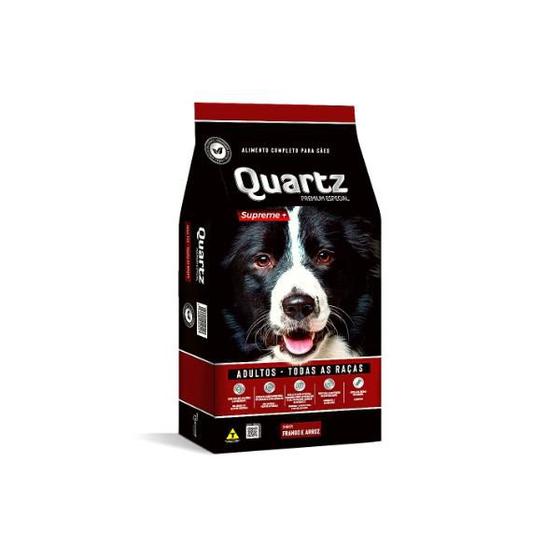 Ração Quartz Supreme+ 15Kg - Cães Adultos todas as Raças - Sabor Frango e Arroz com Polpa de Beterraba e Batata Doce Menor preço em Ração Quartz Supreme+ 15Kg - Cães Adultos todas as Raças - Sabor Frango e Arroz com Polpa de Beterraba e Batata Doce