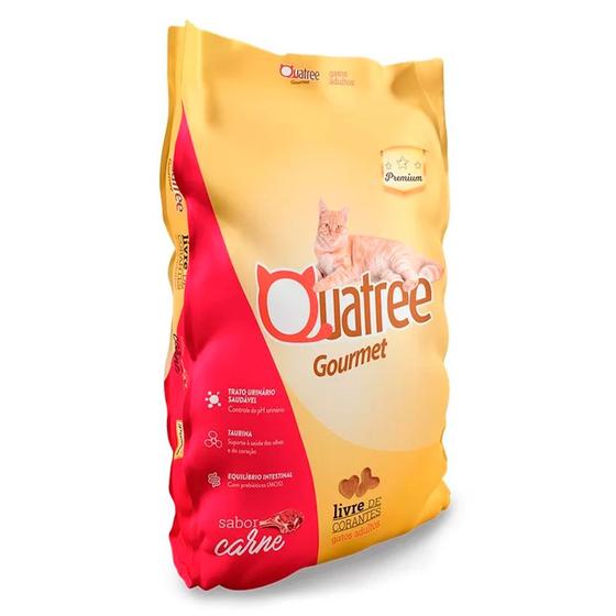 Imagem de Ração Quatree Gourmet Gatos Adultos Carne 1kg