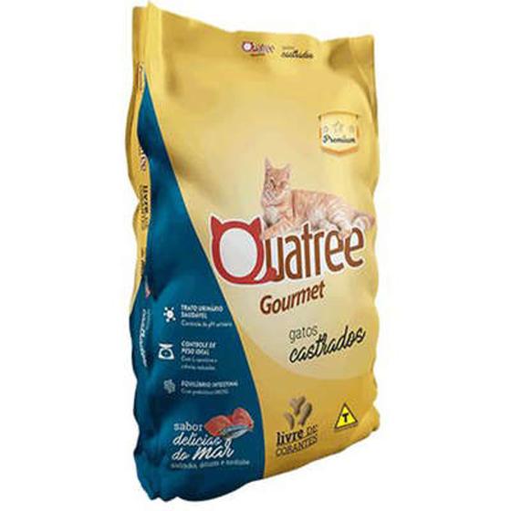 Imagem de Ração Quatree Gourmet Gatos Castrados Delícias do Mar 10,1Kg