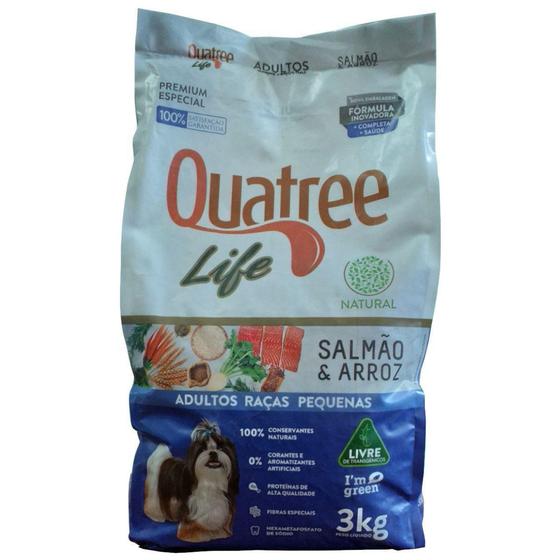 Menor preço em Ração Quatree Life Adultos Raças Pequenas Salmão e Arroz 3Kg