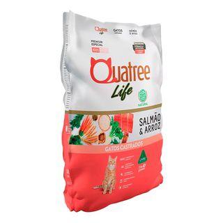 Menor preço em Ração Quatree Life Gatos Castrados Salmão e Arroz  10,1kg