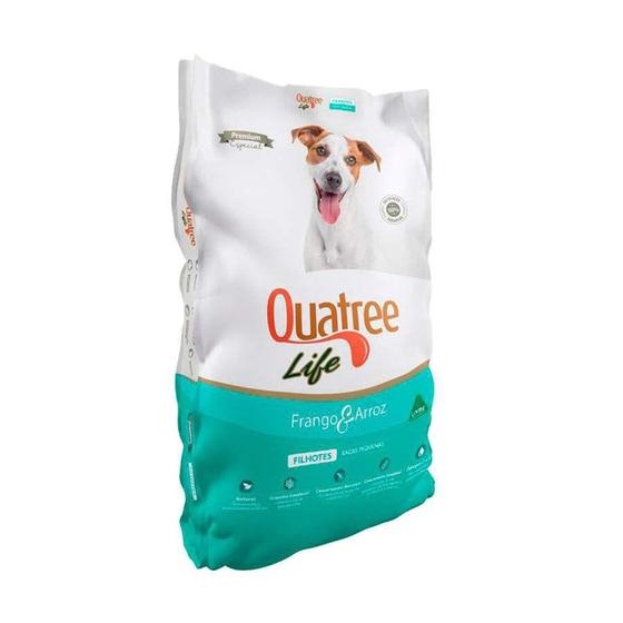 Imagem de Ração Quatree Life para Cães Filhotes de Porte Pequeno Sabor Frango e Arroz - 20kg - Nutricare