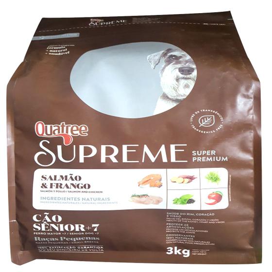 Imagem de Ração Quatree Supreme Cachorro Senior +7 Raças Pequenas 3Kg