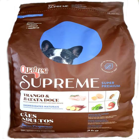 Imagem de Ração Quatree Supreme Cachorros Adultos Raças Pequenas 3Kg