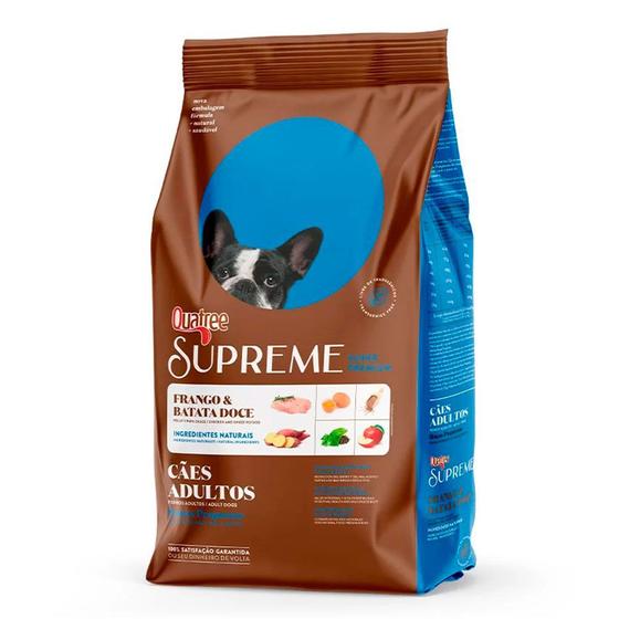 Imagem de Ração Quatree Supreme Cães Adultos Raças Pequenas Frango e Batata Doce  10,1kg