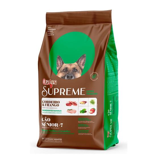Ração Quatree Supreme Cães Sênior +7 Raças Médias e Grande Cordeiro e Frango - 15kg é boa?