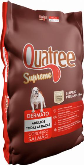 Imagem de Ração Quatree Supreme Dermato para Cães Adultos Sabor Cordeiro e Salmão - 3kg
