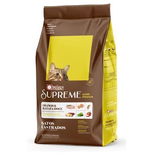 Imagem de Ração Quatree Supreme Gatos Castr. Frango Batata Doce 10Kg