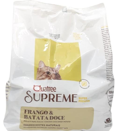 Ração Quatree Supreme para Gatos Castrados Frango e Batata doce 1 kg ...