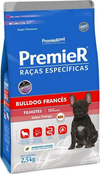 Imagem de Ração Raças Específicas Bulldog Francês Filhotes 2,5kg - Premier