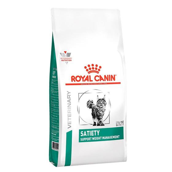 Imagem de Ração Royal Canin Feline Veterinary Diet Satiety para Gatos Obesos - 1,5 Kg
