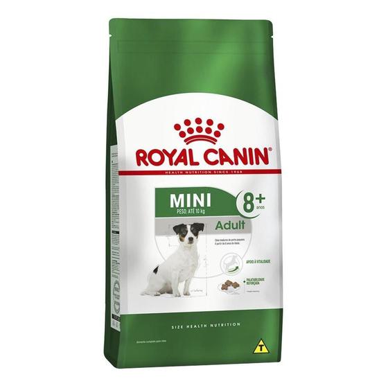 Imagem de Ração Royal Canin Mini Adult 8+ para Cães Adultos de Raças Pequenas com 8 Anos ou mais - 1 Kg