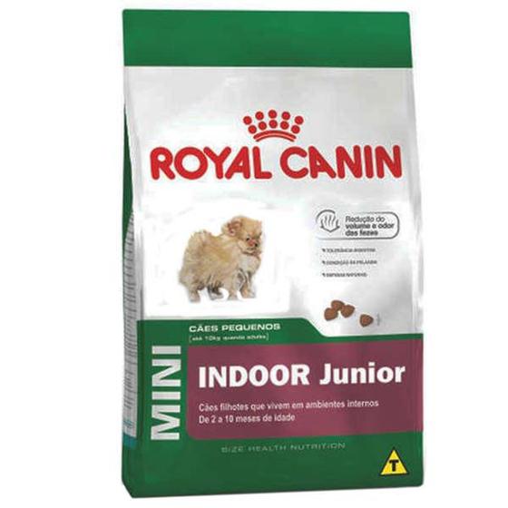 Imagem de Ração Royal Canin Mini Indoor Junior para Cães Filhotes