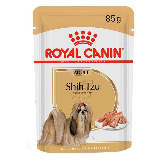 Imagem de Ração Royal Canin Sachê Breed Health Nutrition para Cães Adultos Shih Tzu - 85 g