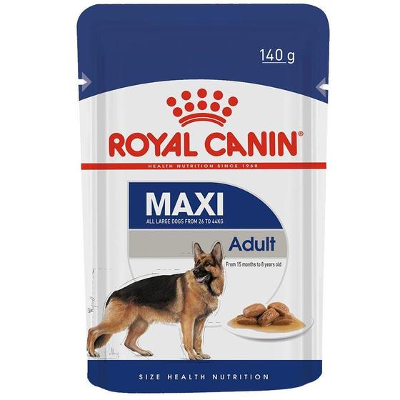 Imagem de Ração Royal Canin Sachê Size Health Nutrition Adult Wet para Cães Adultos Raças Grandes - 140 g