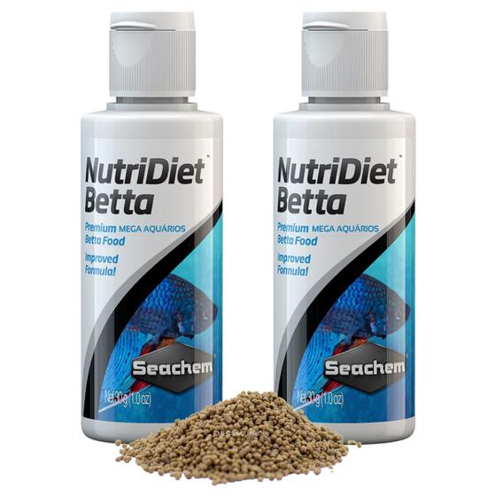 Imagem de Ração Seachem peixe betta Nutridiet Betta 60g uso diário