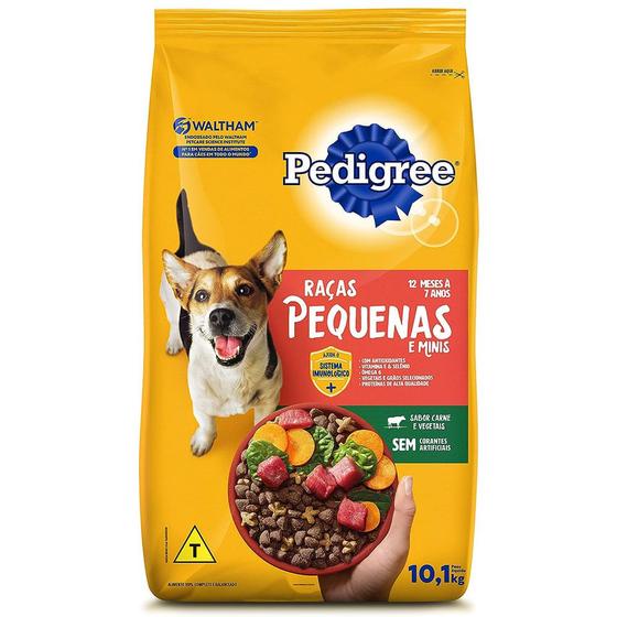 Imagem de Ração Seca Adulto Raças Pequenas e Mini Sabor Carne e Vegetais Pedigree 900g