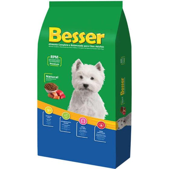 Ração Seca Besser Natural Premium para Cães Adultos Raças Pequenas e Médias 10kg - VB Alimentos Menor preço em Ração Seca Besser Natural Premium para Cães Adultos Raças Pequenas e Médias 10kg - VB Alimentos
