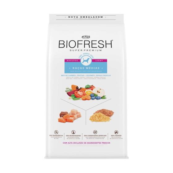 Ração Seca Biofresh Light Cães De Raças Médias Mix 3 Kg Menor preço em Ração Seca Biofresh Light Cães De Raças Médias Mix 3 Kg