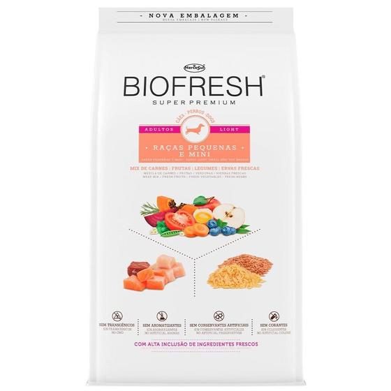 Imagem de Ração Seca Biofresh Mix de Carne, Frutas, Legumes e Ervas Frescas Light Cães de Raças Pequenas e Minis - 3 Kg