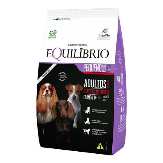 Imagem de Ração Seca Equilíbrio Frango para Cães Adultos de Porte Pequeno - 2,5 Kg