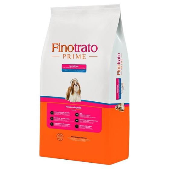 Imagem de Ração Seca Finotrato Prime Sensitive Premium Especial para Cães Adultos Raças Pequenas e Médias - 10,1 Kg