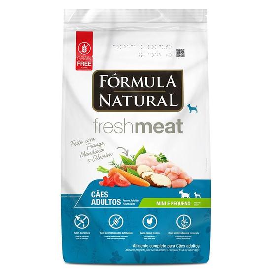 Imagem de Ração Seca Fórmula Natural Fresh Meat Cães Adultos Raças Mini e Pequena - 7 Kg