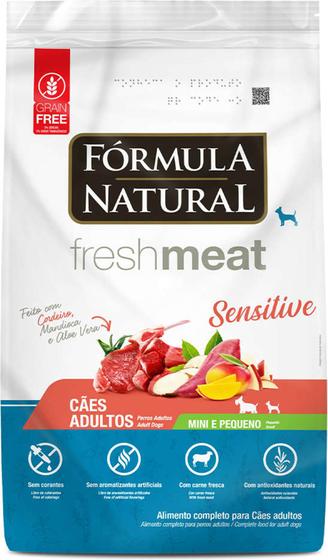 Ração Seca Fórmula Natural Fresh Meat Sensitive Cães Adultos Portes Mini e Pequeno - 2,5Kg Menor preço em Ração Seca Fórmula Natural Fresh Meat Sensitive Cães Adultos Portes Mini e Pequeno - 2,5Kg
