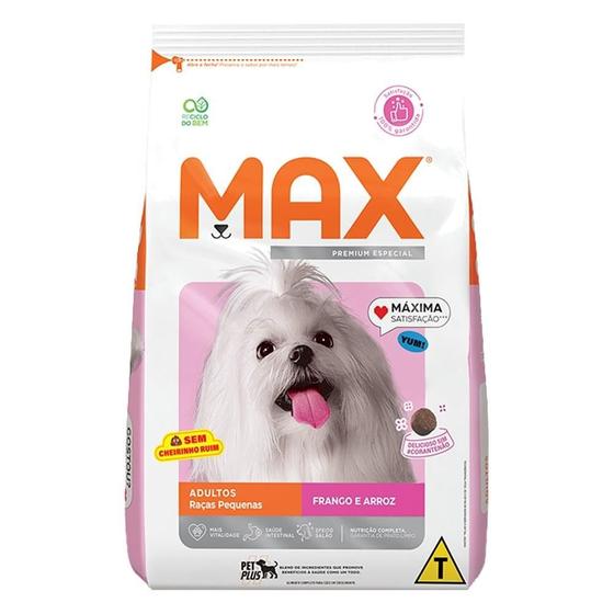 Imagem de Ração Seca Max Frango e Arroz para Cães de Porte Pequeno - 3 Kg