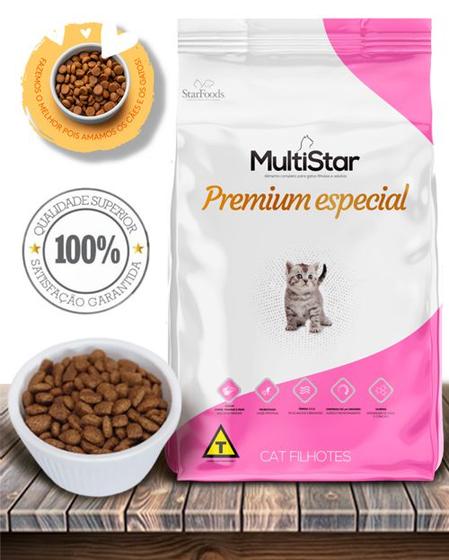 Imagem de Ração Seca Multi Star Cat Premium Especial para Gatos Filhotes - 1Kg